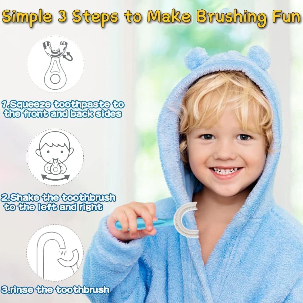 Kids U Shaped Toothbrush (Buy 1 Get 1 Free)