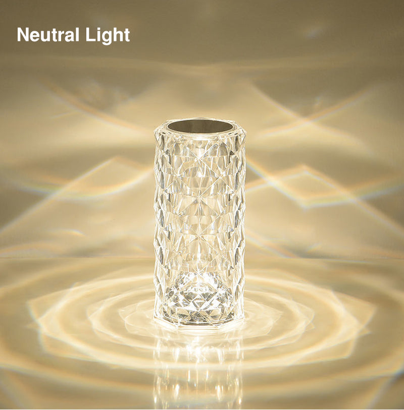 LED CRYSTAL ROSE TOUCH LAMP